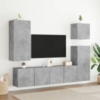 vidaXL TV-Wandschrank Betongrau 40,5x30x90 cm Holzwerkstoff