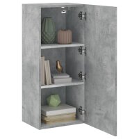 vidaXL TV-Wandschrank Betongrau 40,5x30x90 cm Holzwerkstoff