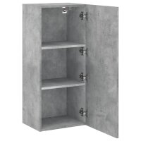 vidaXL TV-Wandschrank Betongrau 40,5x30x90 cm Holzwerkstoff