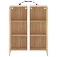 vidaXL TV-Wandschrank Sonoma-Eiche 40,5x30x102 cm Holzwerkstoff