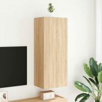 vidaXL TV-Wandschrank Sonoma-Eiche 40,5x30x102 cm Holzwerkstoff