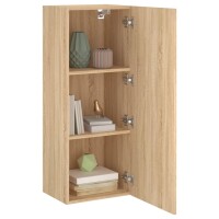 vidaXL TV-Wandschrank Sonoma-Eiche 40,5x30x102 cm Holzwerkstoff