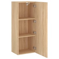 vidaXL TV-Wandschrank Sonoma-Eiche 40,5x30x102 cm Holzwerkstoff