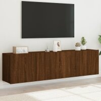 vidaXL TV-Wandschr&auml;nke 2 Stk. Braun Eichen-Optik 80x30x41 cm