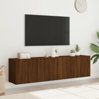 vidaXL TV-Wandschr&auml;nke 2 Stk. Braun Eichen-Optik 80x30x41 cm