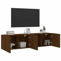 vidaXL TV-Wandschr&auml;nke 2 Stk. Braun Eichen-Optik 80x30x41 cm