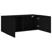 vidaXL TV-Wandschrank Schwarz 100x30x41 cm