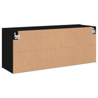 vidaXL TV-Wandschrank Schwarz 100x30x41 cm