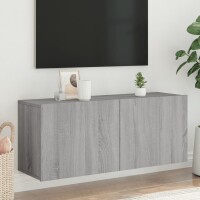 vidaXL TV-Wandschrank Grau Sonoma 100x30x41 cm