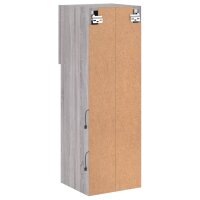 vidaXL TV-Schrank mit LED-Leuchten Grau Sonoma 30,5x30x90 cm