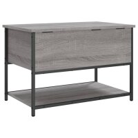 vidaXL Sitzbank mit Stauraum Grau Sonoma 70x42,5x47 cm Holzwerkstoff