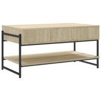 vidaXL Couchtisch Sonoma-Eiche 90x50x45 cm Holzwerkstoff