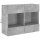 vidaXL TV-Wandschrank mit LED-Leuchten Betongrau 78,5x30x60,5 cm