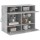 vidaXL TV-Wandschrank mit LED-Leuchten Betongrau 78,5x30x60,5 cm