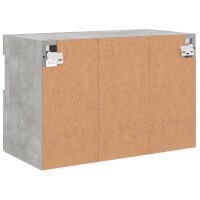 vidaXL TV-Wandschrank mit LED-Leuchten Betongrau 60x30x40 cm