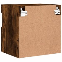 vidaXL TV-Wandschrank mit LED-Leuchten R&auml;uchereiche 40x30x40 cm