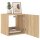 vidaXL TV-Wandschrank mit LED-Leuchten Sonoma-Eiche 40,5x35x40 cm