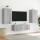 vidaXL TV-Wandschrank mit LED-Leuchten Grau Sonoma 40,5x35x80 cm