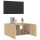 vidaXL TV-Wandschrank mit LED-Leuchten Sonoma-Eiche 60x35x31 cm