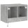 vidaXL TV-Wandschrank mit LED-Leuchten Betongrau 60x35x41 cm