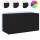 vidaXL TV-Wandschrank mit LED-Leuchten Schwarz 80x35x41 cm