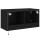 vidaXL TV-Wandschrank mit LED-Leuchten Schwarz 80x35x41 cm