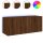 vidaXL TV-Wandschrank mit LED-Leuchten Braun Eichen-Optik 100x35x41 cm