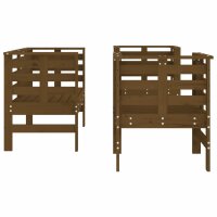 vidaXL 3-tlg. Garten-Lounge-Set Honigbraun Massivholz Kiefer