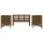 vidaXL 3-tlg. Garten-Lounge-Set Honigbraun Massivholz Kiefer