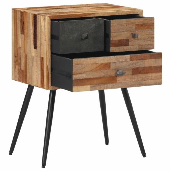 vidaXL Nachttisch 47x31,5x60 cm Massivholz Teak