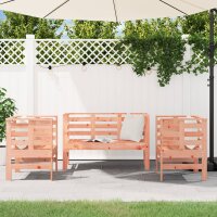 vidaXL 3-tlg. Garten-Lounge-Set Massivholz Douglasie