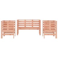 vidaXL 3-tlg. Garten-Lounge-Set Massivholz Douglasie