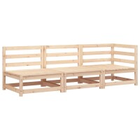 vidaXL Gartensofa 3-Sitzer Massivholz Kiefer