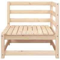 vidaXL Gartensofa 3-Sitzer Massivholz Kiefer