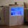 vidaXL Sideboard mit LED-Beleuchtung Wei&szlig; 60,5x37x67 cm