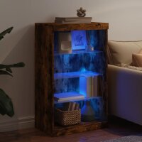 vidaXL Sideboard mit LED-Leuchten R&auml;uchereiche 60,5x37x100 cm