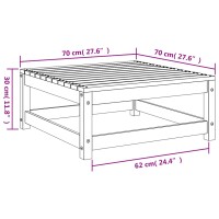 vidaXL Gartenhocker 70x70x30 cm Massivholz Douglasie