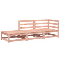 vidaXL Gartensofa mit Hocker 2-Sitzer Massivholz Douglasie