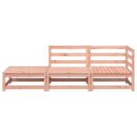 vidaXL Gartensofa mit Hocker 2-Sitzer Massivholz Douglasie