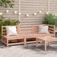 vidaXL Gartensofa 3-Sitzer Massivholz Douglasie