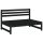 vidaXL 6-tlg. Garten-Lounge-Set Schwarz Massivholz Kiefer