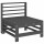 vidaXL 6-tlg. Garten-Lounge-Set Grau Massivholz Kiefer