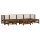 vidaXL 7-tlg. Garten-Lounge-Set Honigbraun Massivholz Kiefer