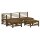 vidaXL 5-tlg. Garten-Lounge-Set Honigbraun Massivholz Kiefer