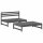 vidaXL 2-tlg. Garten-Lounge-Set Grau Massivholz Kiefer