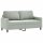 vidaXL 2-Sitzer-Sofa Hellgrau 140 cm Samt