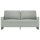 vidaXL 2-Sitzer-Sofa Hellgrau 140 cm Samt