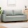 vidaXL 2-Sitzer-Sofa Hellgrau 140 cm Samt