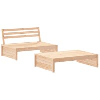 vidaXL 2-tlg. Garten-Lounge-Set Massivholz Kiefer