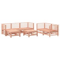 vidaXL 7-tlg. Garten-Lounge-Set Massivholz Douglasie